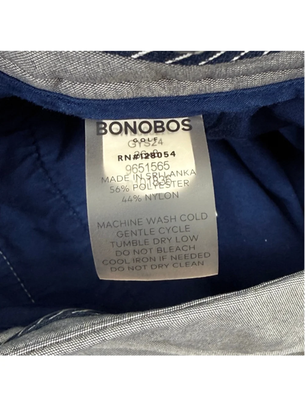 Men's Bonobos Golf Flat Front Shorts Waist 36 Gray